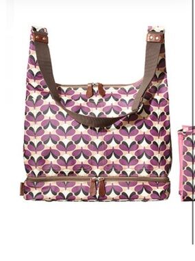 Orla Kiely Sycamore Stem Print Baby Tote Bag Purple